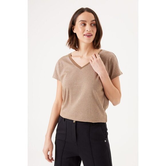 NWT GARCIA Golden Brown Tee - Picture 1 of 7
